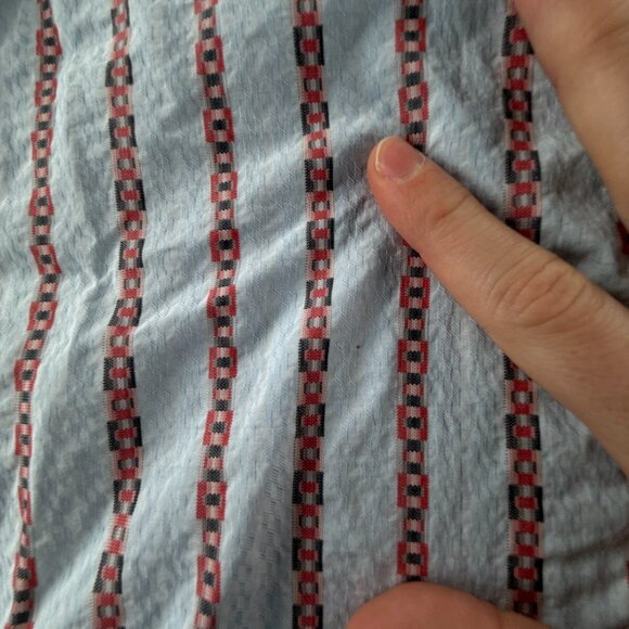 Robert Graham Button Up Shirt Cotton Striped Colorful 2XL Red Blue Woven Spread - Picture 15 of 16